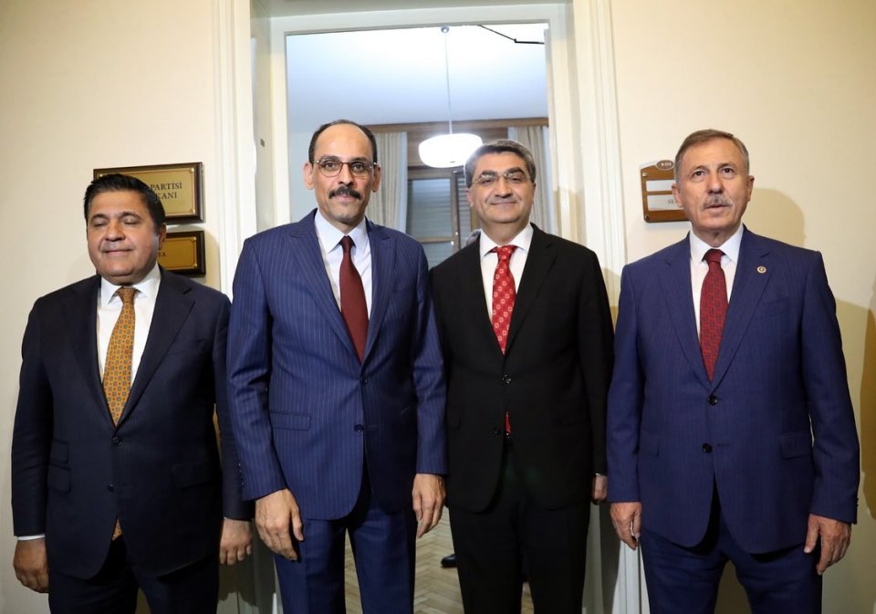 MİT Başkanı Sn. İbrahim Kalın ve heyeti grup başkanlığımızı ziyaret ederek grubumuzu Terörsüz Türkiye süreci hakkında bilgilendirdiler.